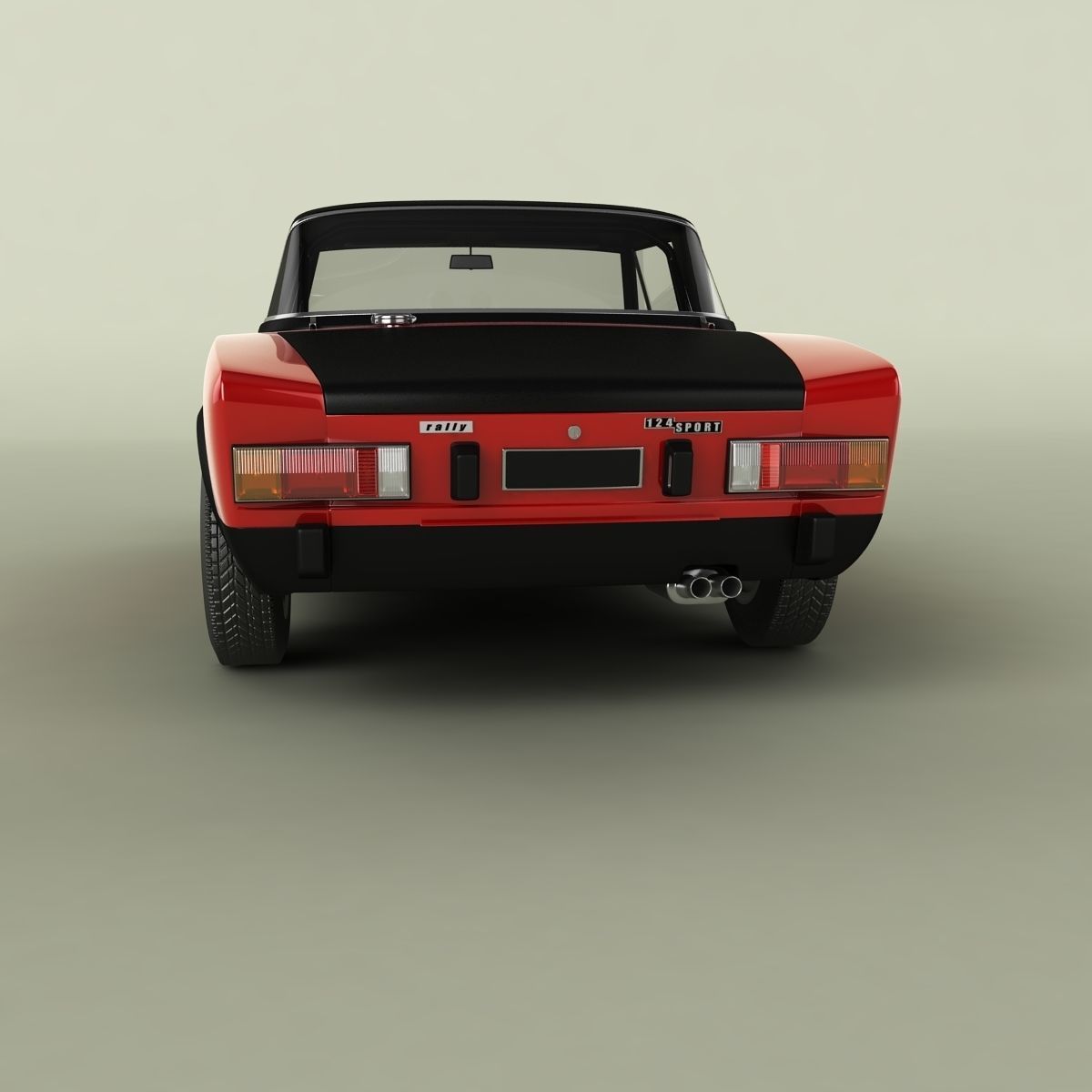 Fiat 124 Spider Abarth Rally 3D model_3