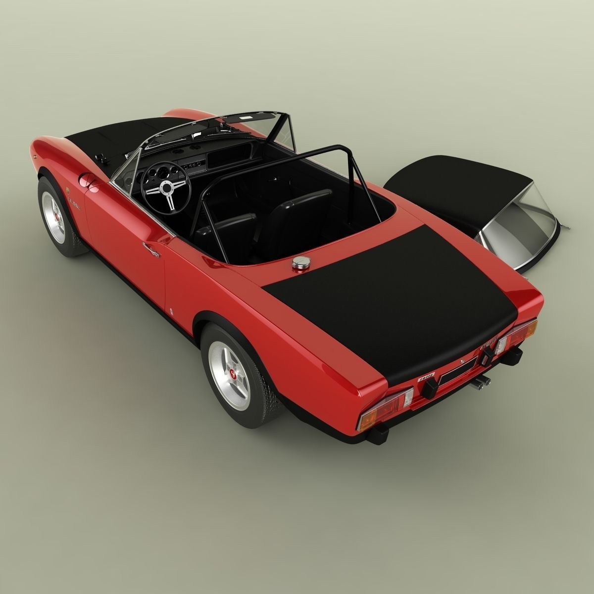 Fiat 124 Spider Abarth Rally 3D model_8