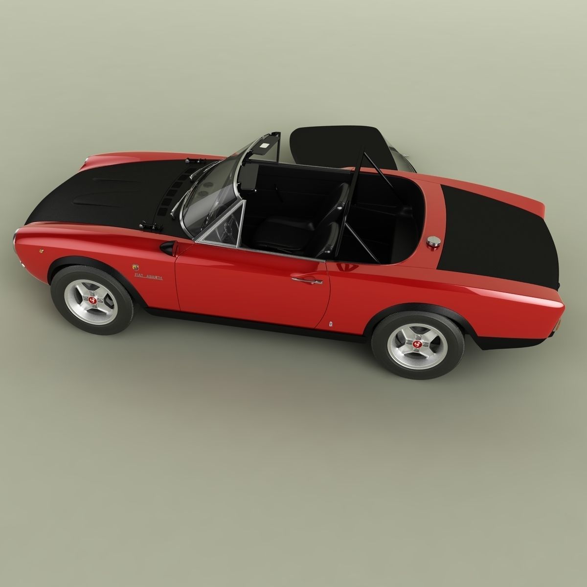 Fiat 124 Spider Abarth Rally 3D model_7