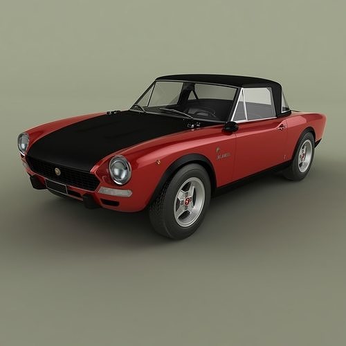 Fiat 124 Spider Abarth Rally 3D model