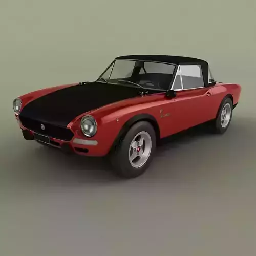 Fiat 124 Spider Abarth Rally 3D model