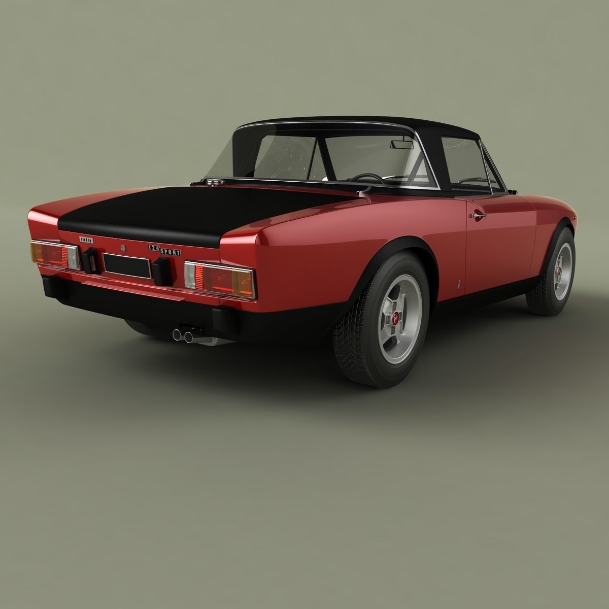 Fiat 124 Spider Abarth Rally 3D model_2