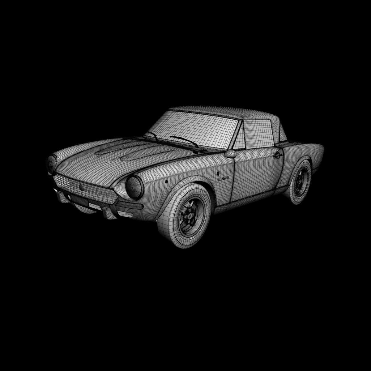Fiat 124 Spider Abarth Rally 3D model_15