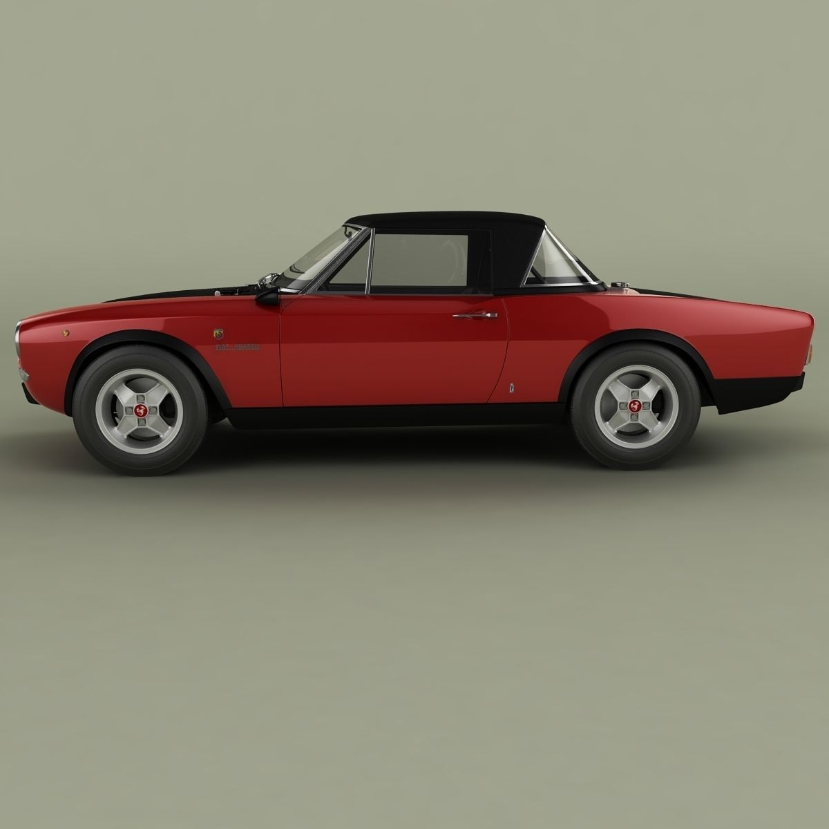 Fiat 124 Spider Abarth Rally 3D model_1