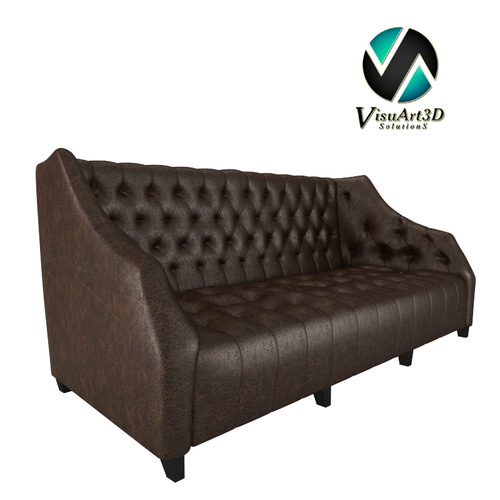 Tufted Sofa 33 3D model