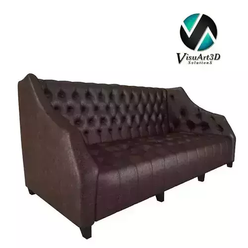 Tufted Sofa 33 3D model