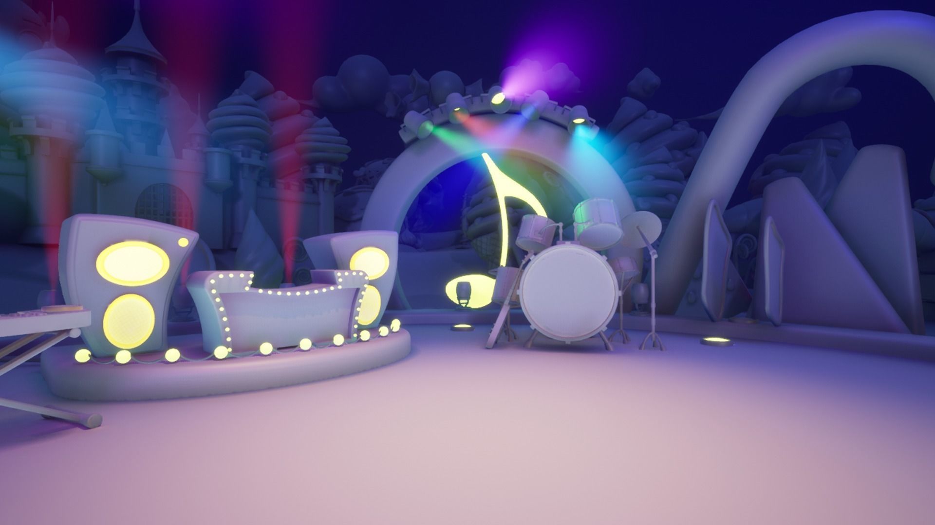 Asset UE4 - Cartoons - Background - Stage- Hight Poly 3D model_12