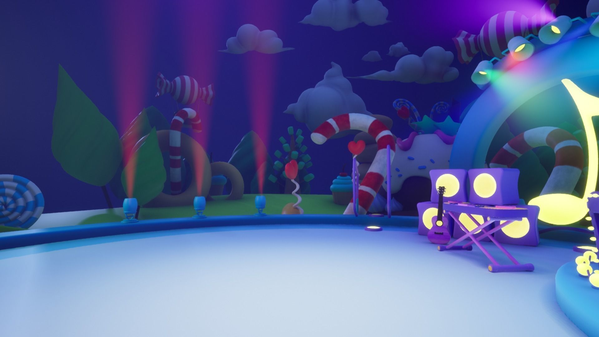 Asset UE4 - Cartoons - Background - Stage- Hight Poly 3D model_21