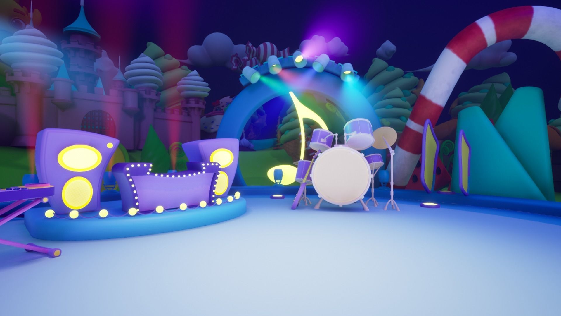 Asset UE4 - Cartoons - Background - Stage- Hight Poly 3D model_22