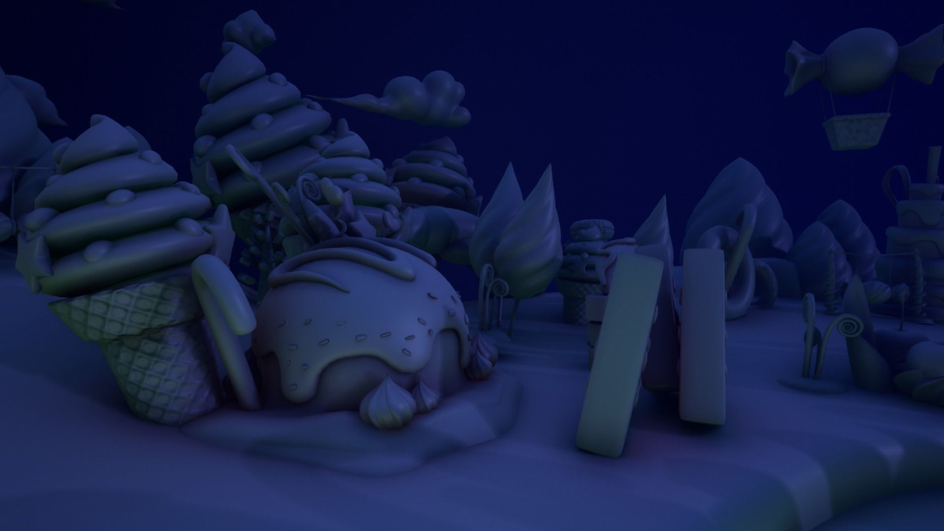 Asset UE4 - Cartoons - Background - Stage- Hight Poly 3D model_8