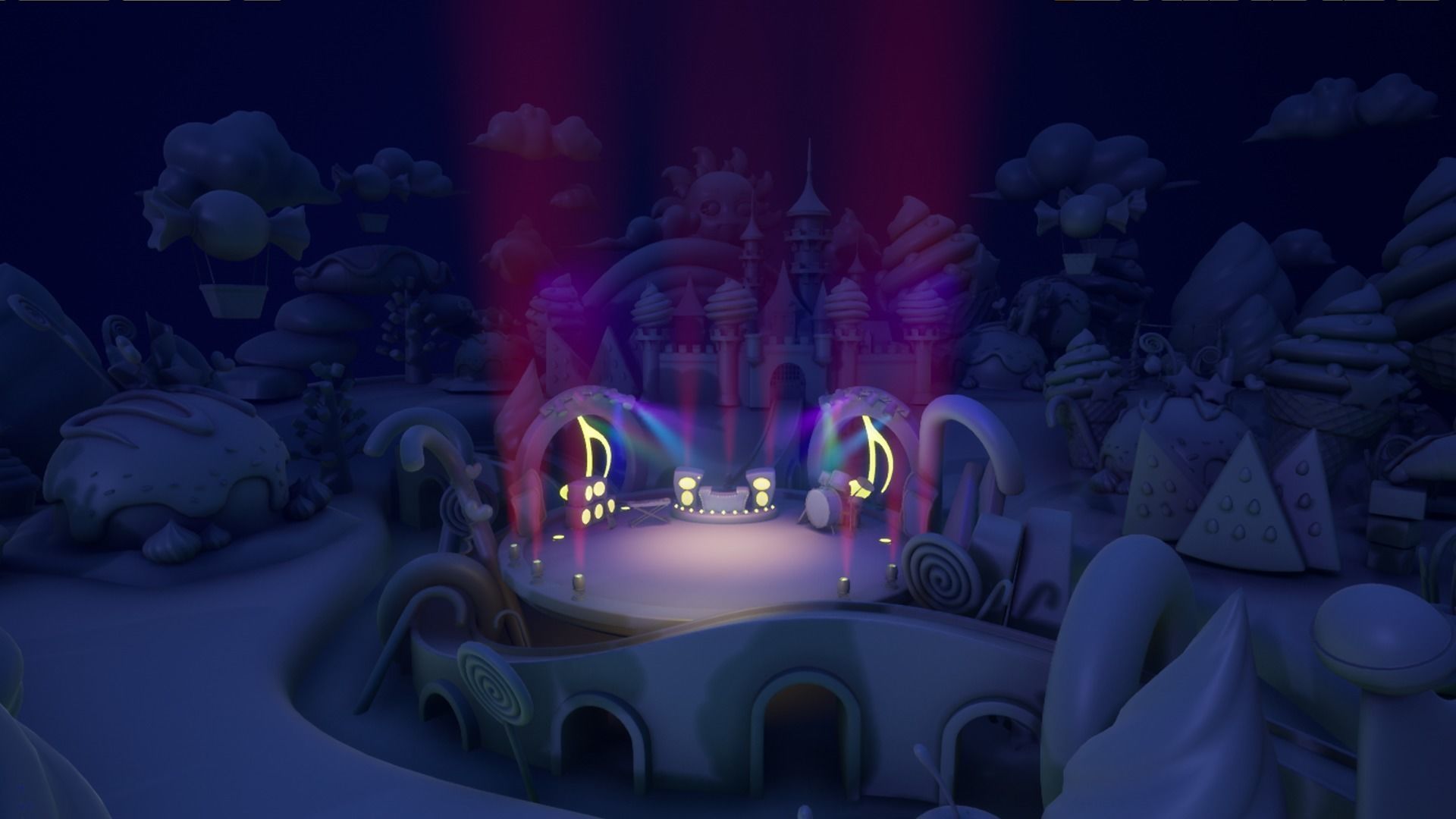 Asset UE4 - Cartoons - Background - Stage- Hight Poly 3D model_6