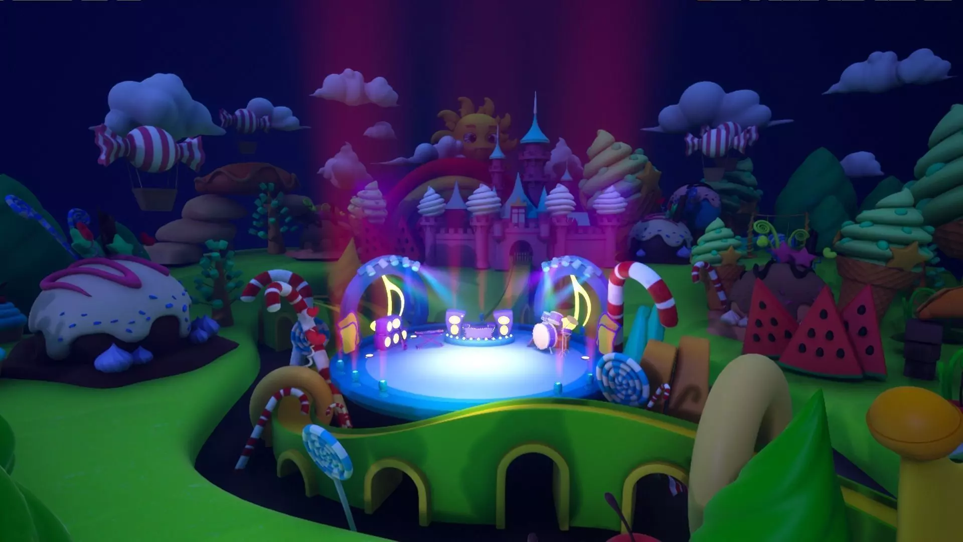 Asset UE4 - Cartoons - Background - Stage- Hight Poly 3D model_0