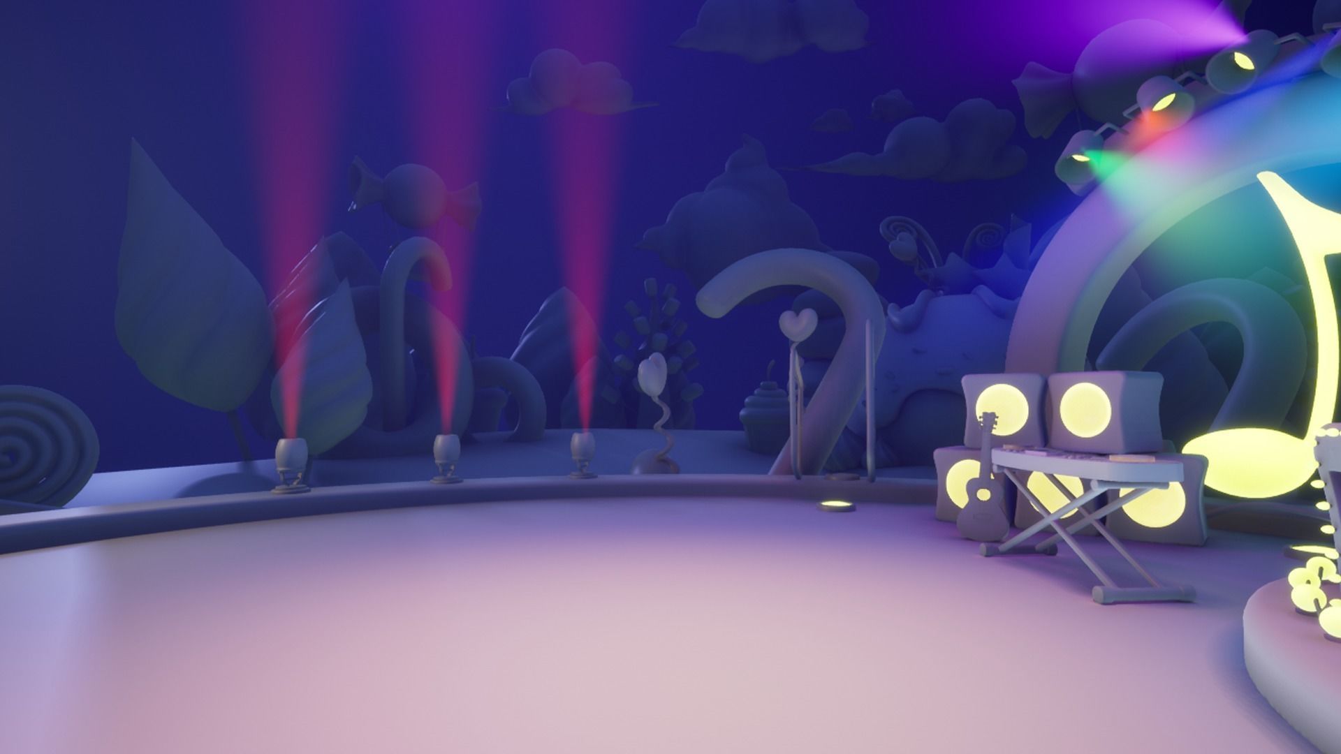 Asset UE4 - Cartoons - Background - Stage- Hight Poly 3D model_11