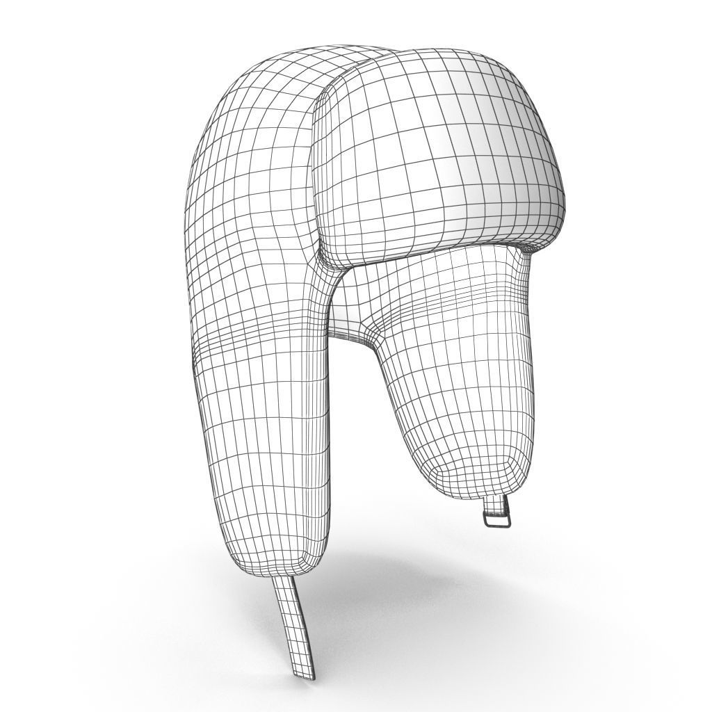 3D model trapper hat VR / AR / lowpoly CGTrader