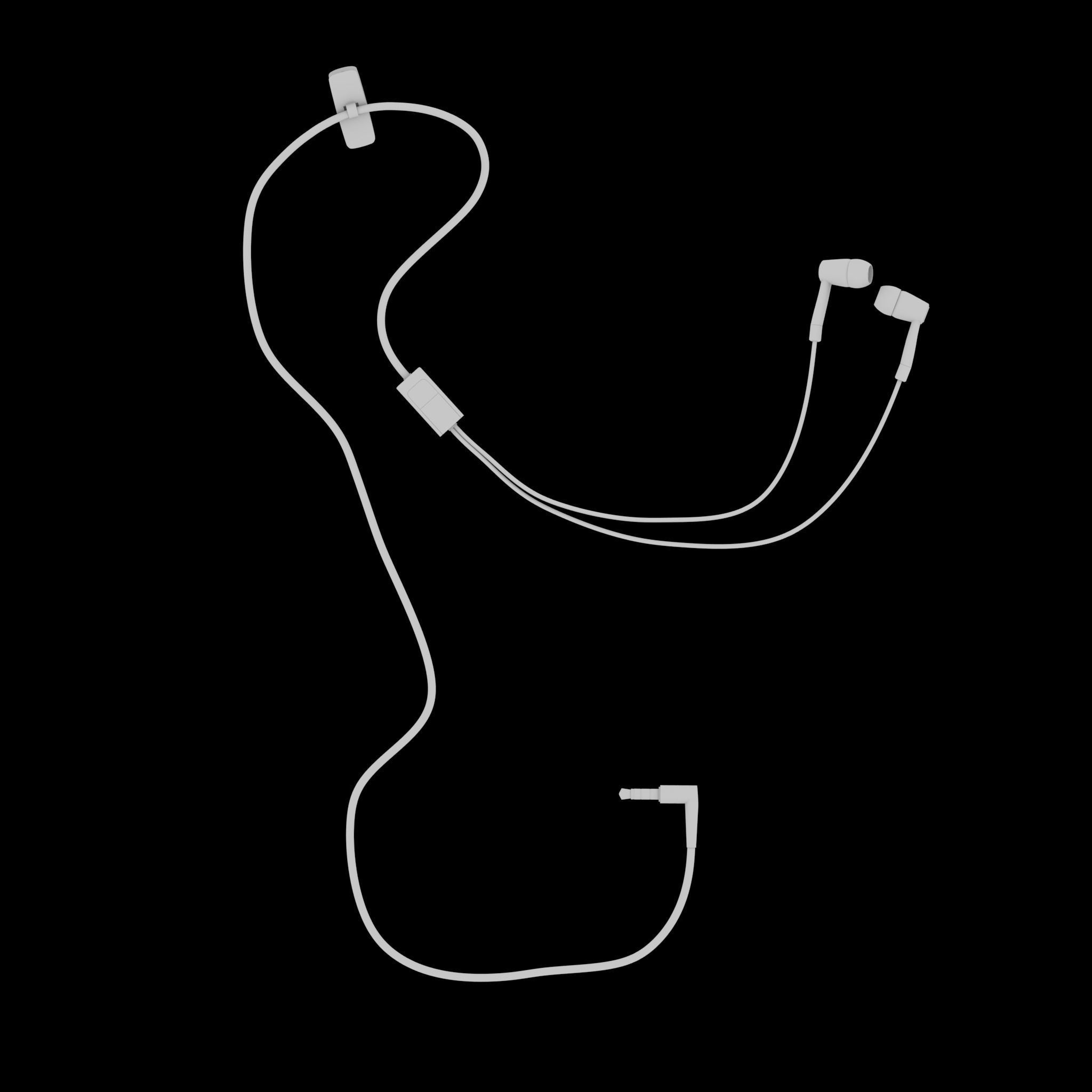 Earphones - Headphones 3D model_7