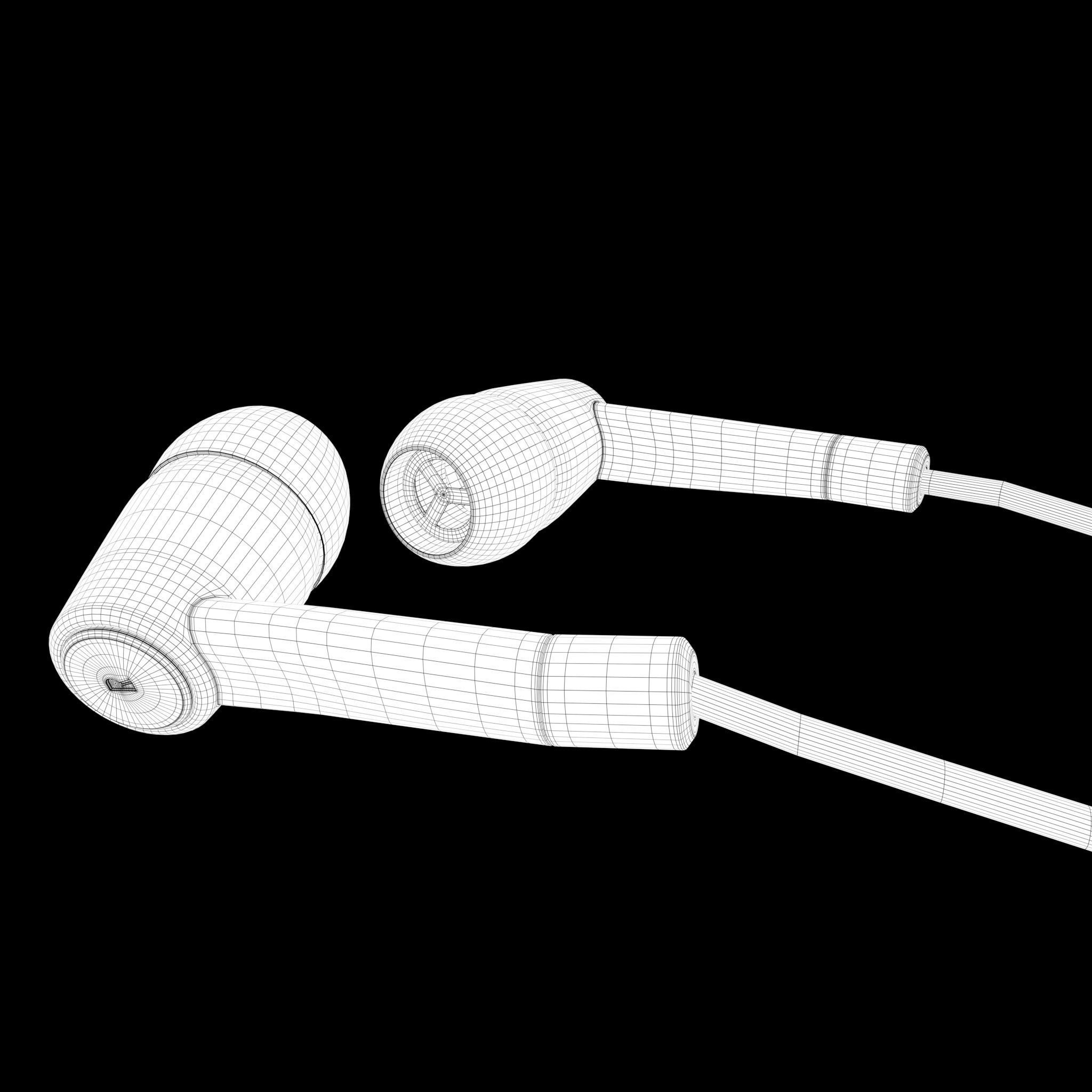 Earphones - Headphones 3D model_10