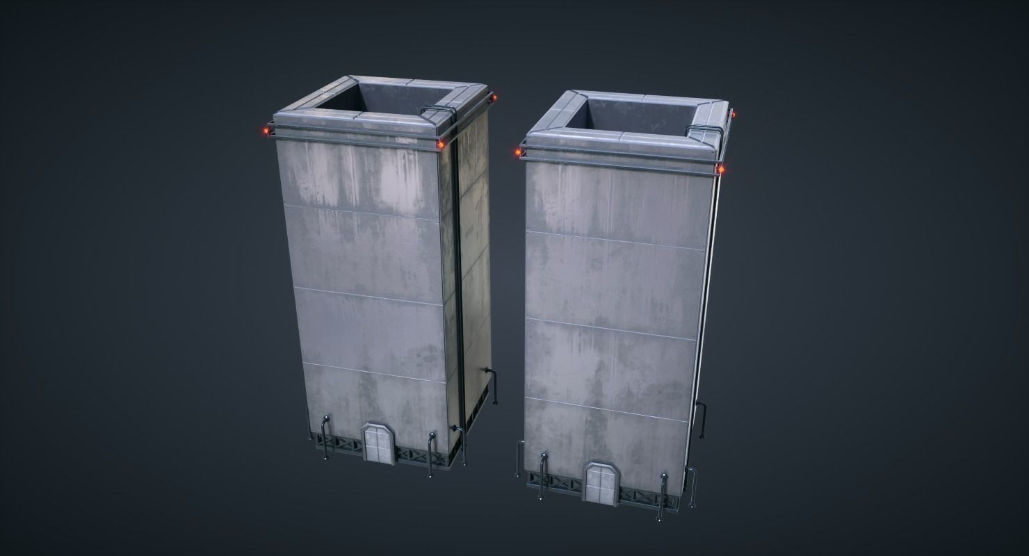 Mars Colony KitBash Pack Low-poly 3D model_18