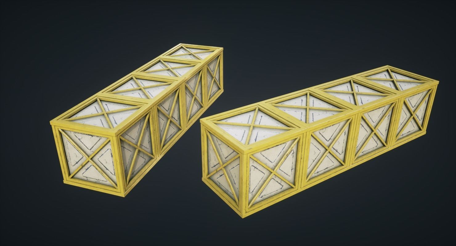 Mars Colony KitBash Pack Low-poly 3D model_32