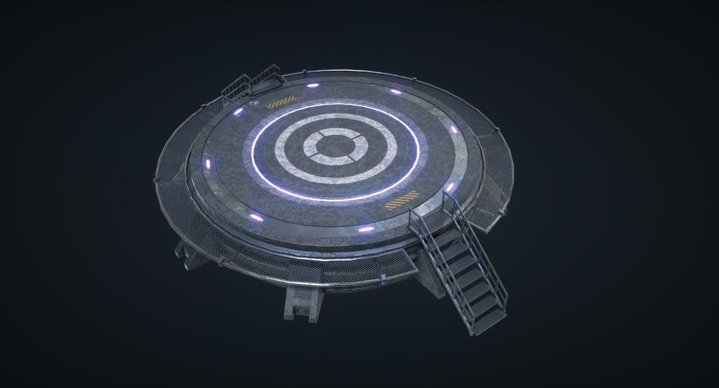 Mars Colony KitBash Pack Low-poly 3D model_24
