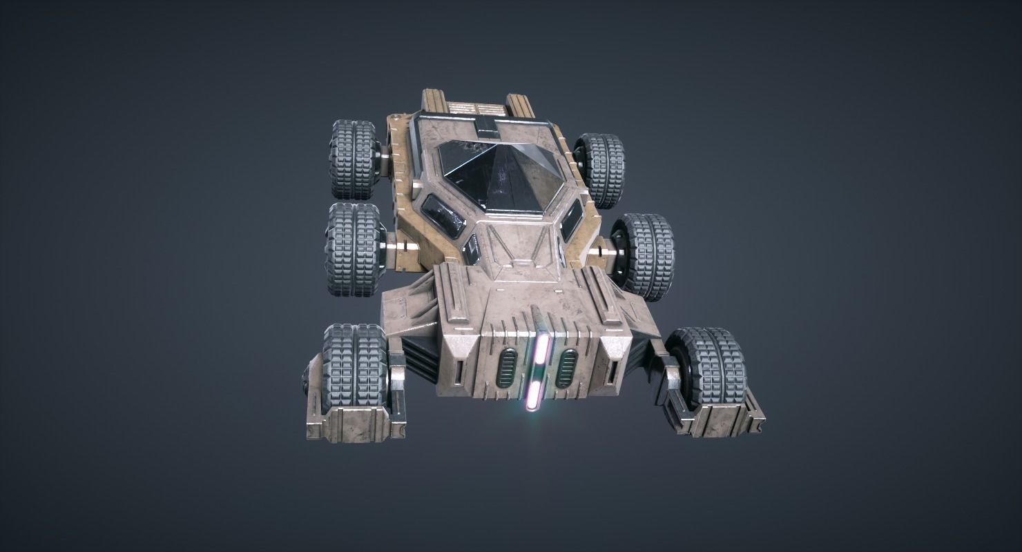 Mars Colony KitBash Pack Low-poly 3D model_6