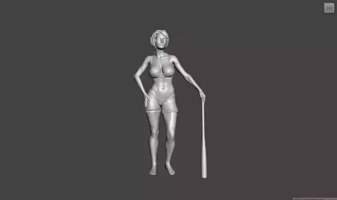 3D Printable Nude Female Body Pose 07 FREE