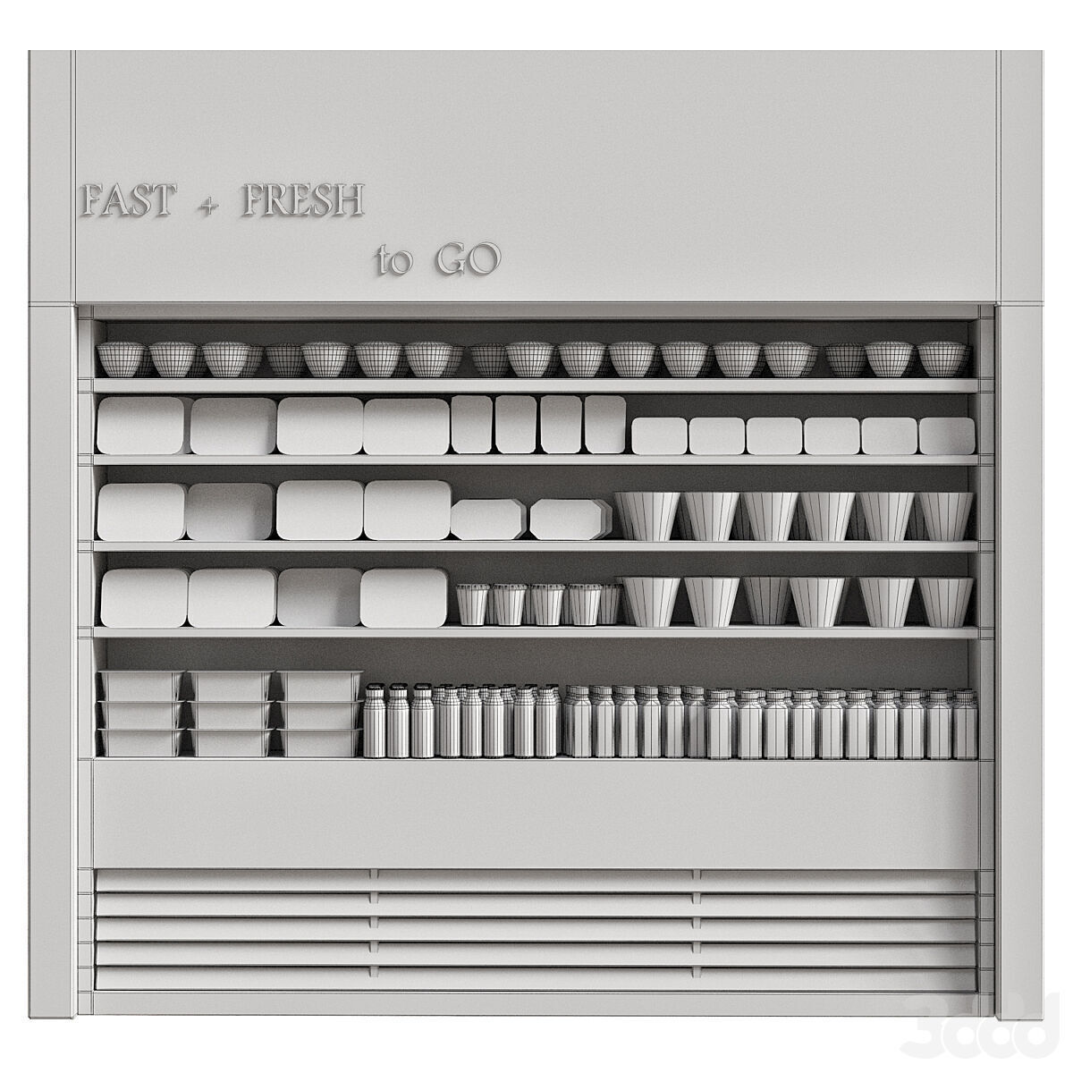 Vegan bar 3D model_2