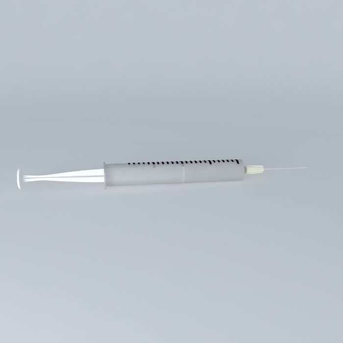 syringe injection Free 3D model_2