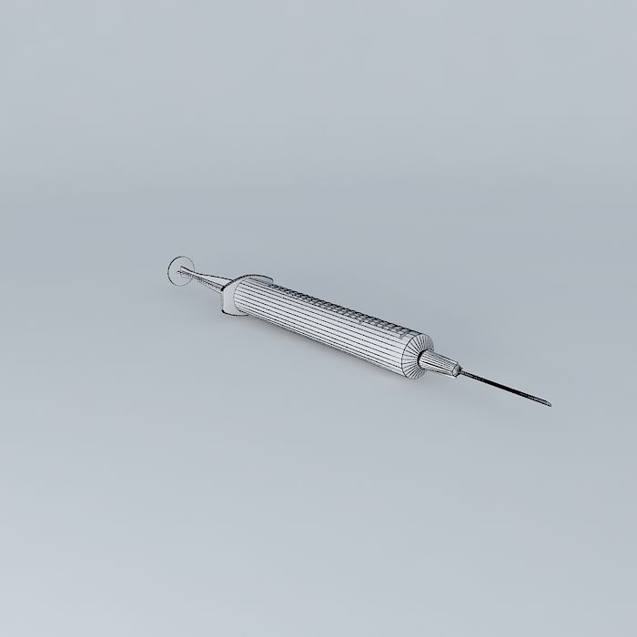 syringe injection Free 3D model_4