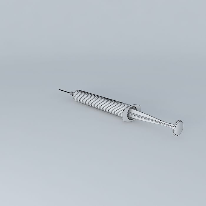 syringe injection Free 3D model_3