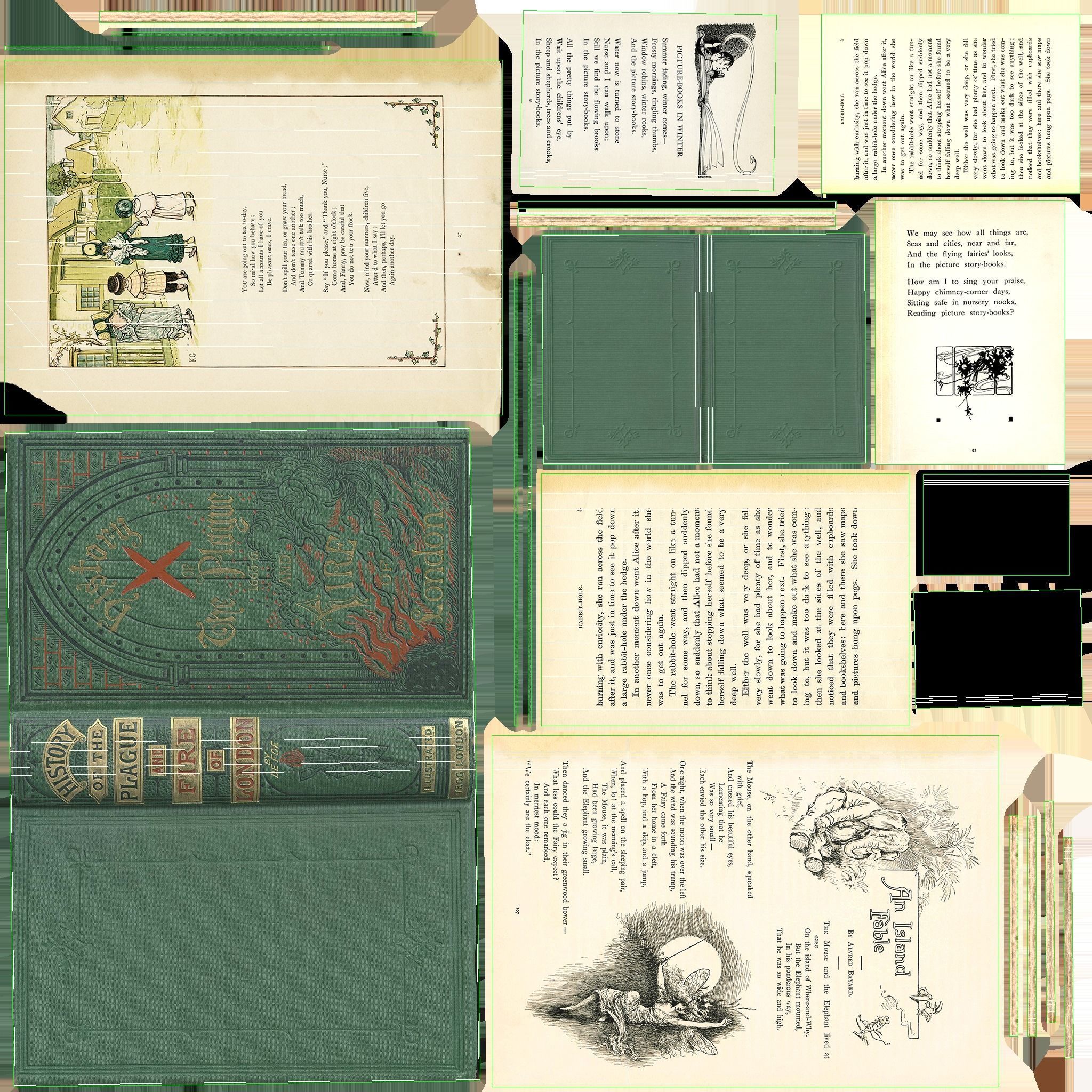 Wooden Sunbed with Table Low-poly 3D model_15