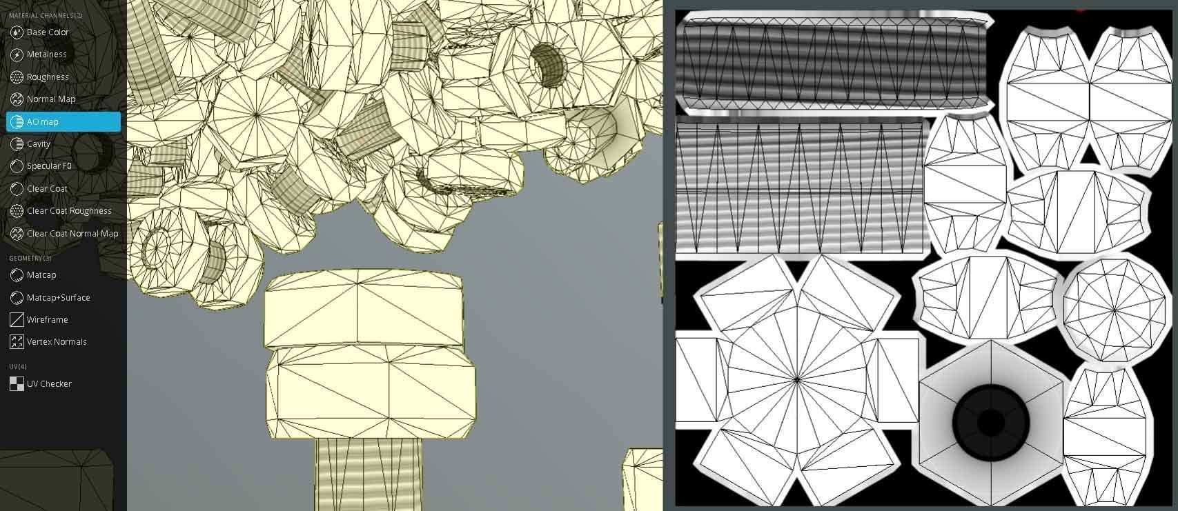 Low-Poly Nut and Bolt Components 3D Model Collection_18