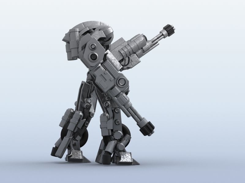 Robot 11 3D model_4