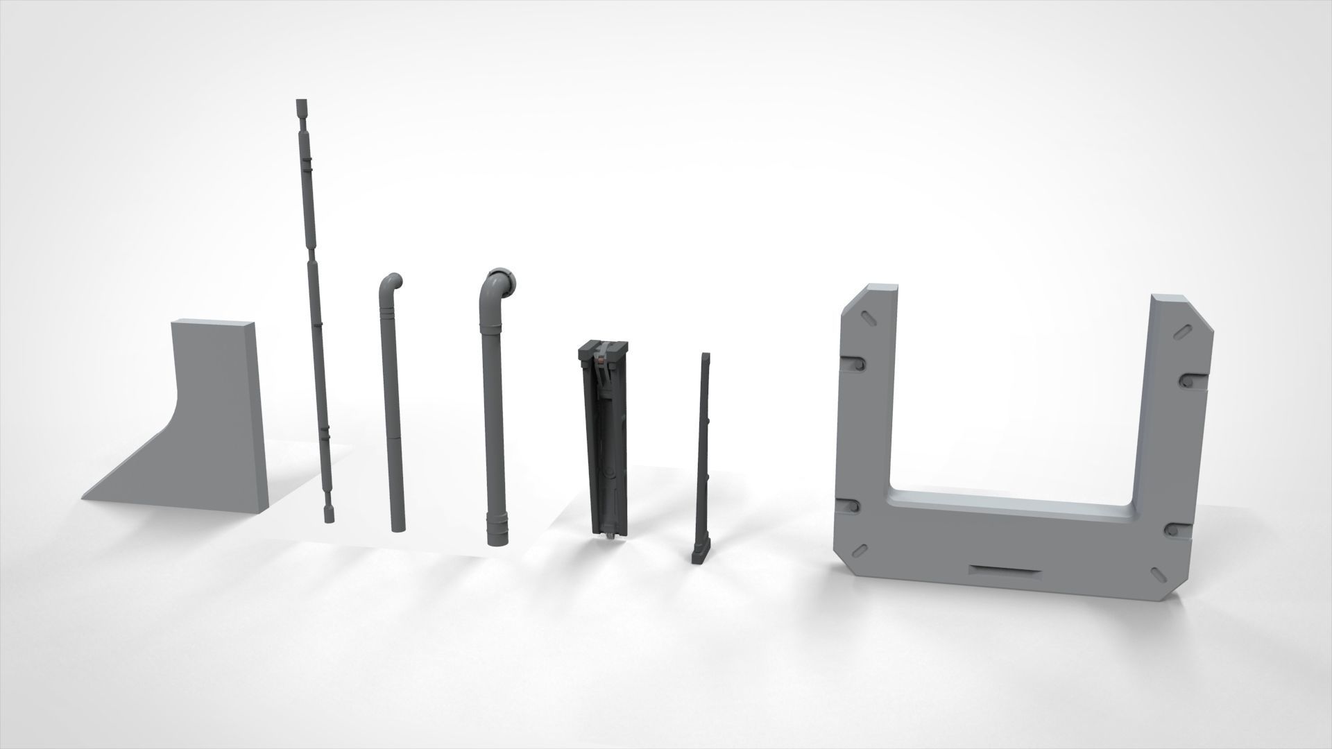 Sci-Fi architecture Elements collection 22 3D model_5