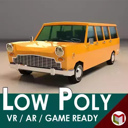 Low Poly Station Wagon