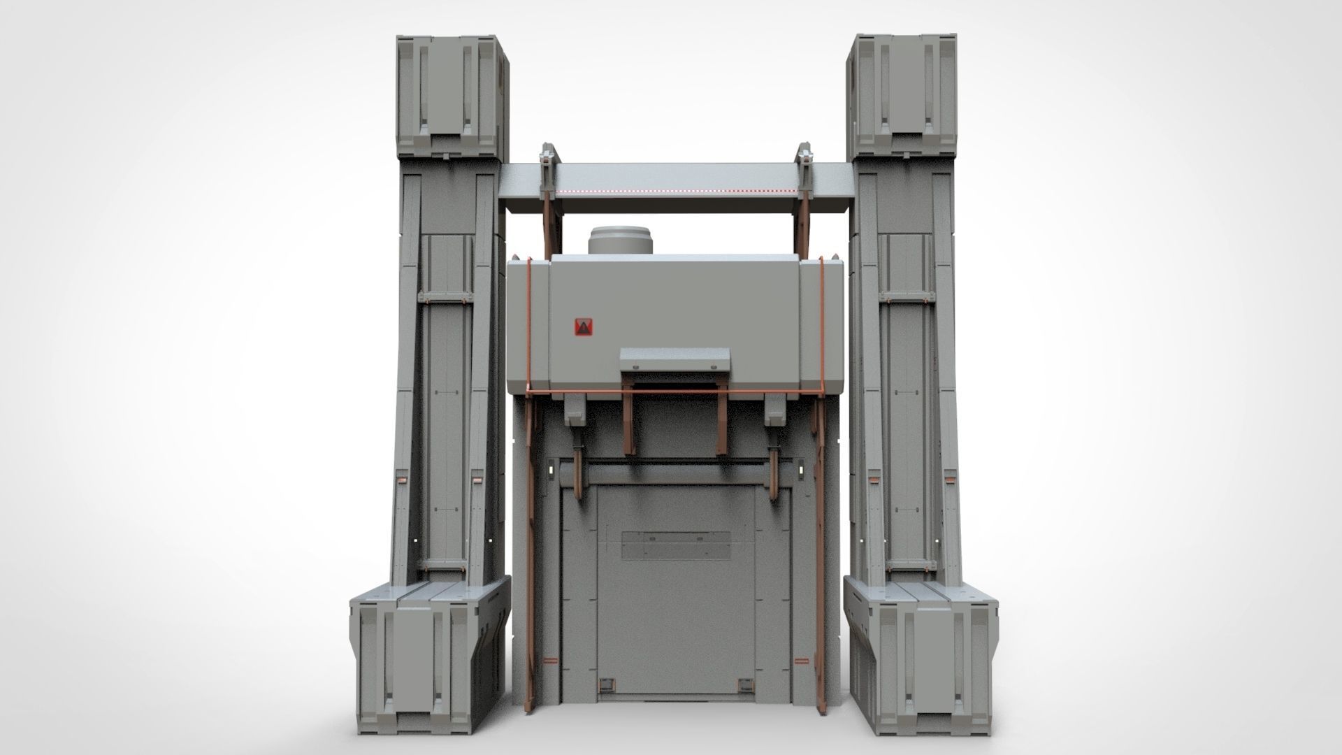 sci-fi Architectural element 11 3D model_2