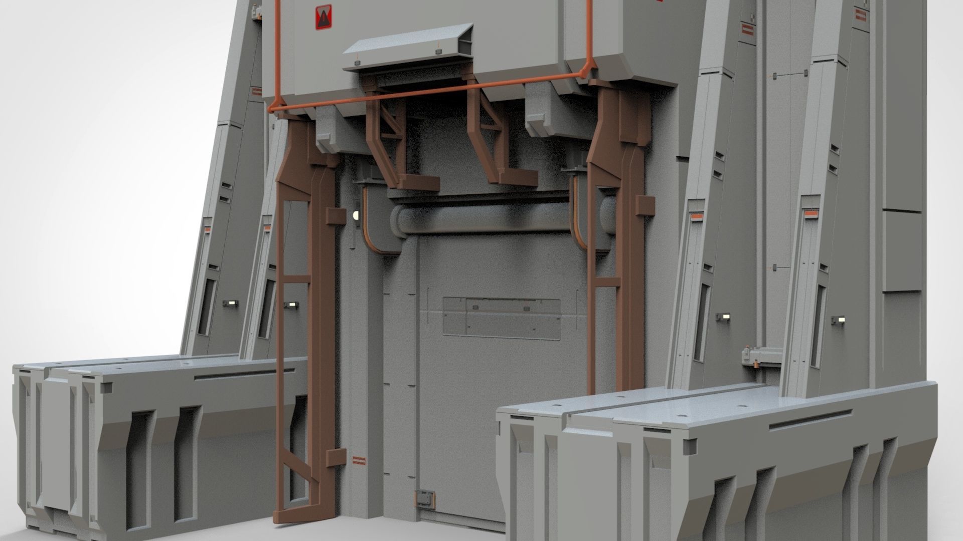 sci-fi Architectural element 11 3D model_10