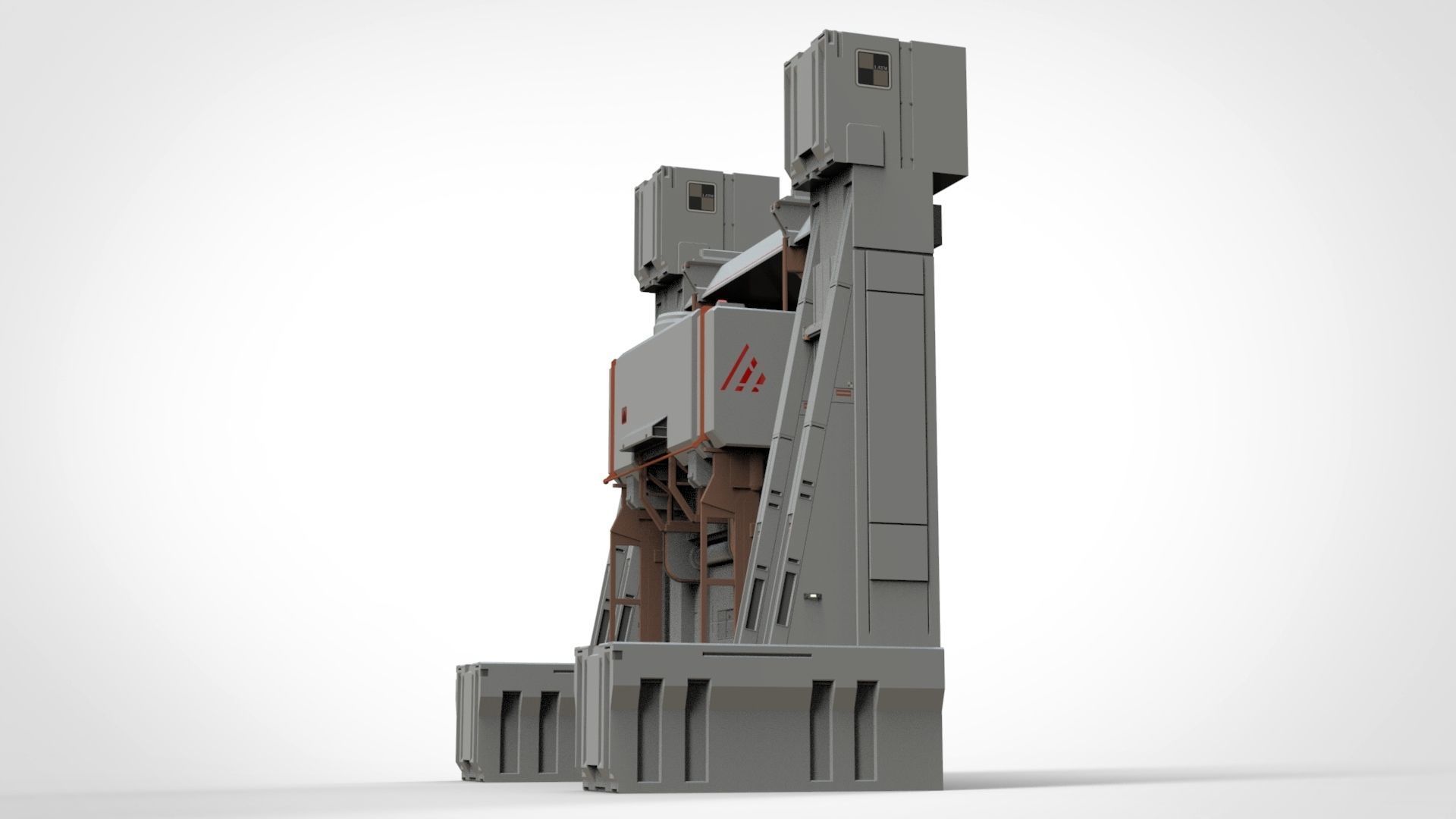 sci-fi Architectural element 11 3D model_7