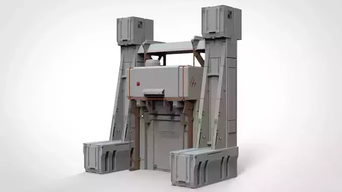 sci-fi Architectural element 11 3D model