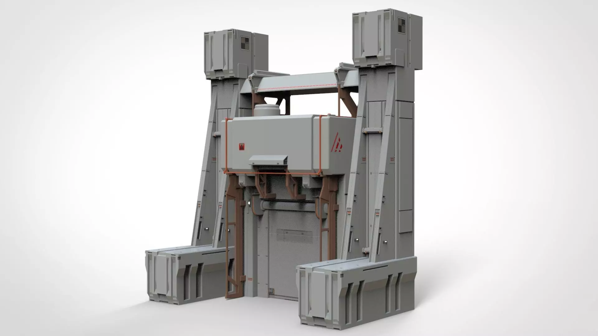 sci-fi Architectural element 11 3D model_0