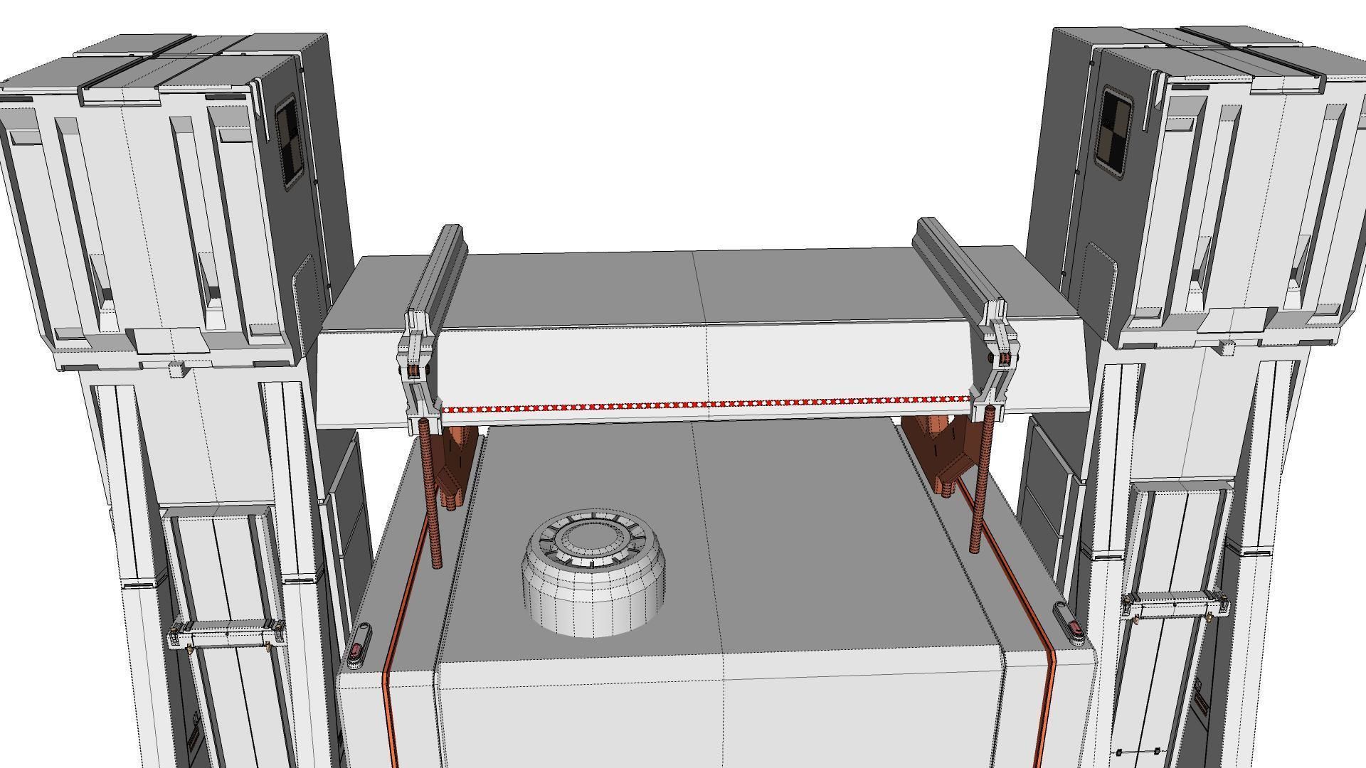 sci-fi Architectural element 11 3D model_20