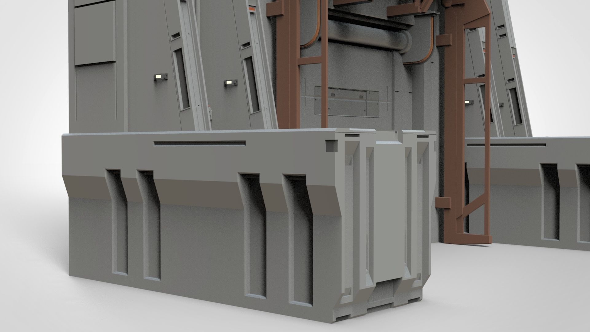 sci-fi Architectural element 11 3D model_13