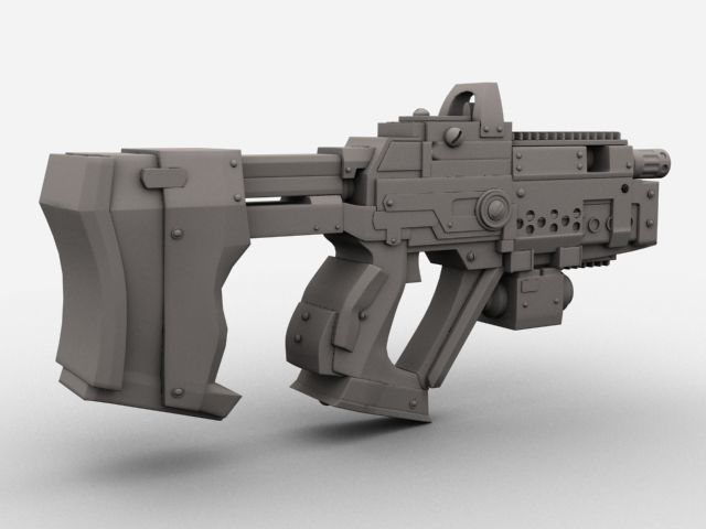 Sci Fi Gun 01  3D model_5