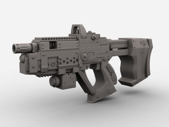 Sci Fi Gun 01  3D model_4
