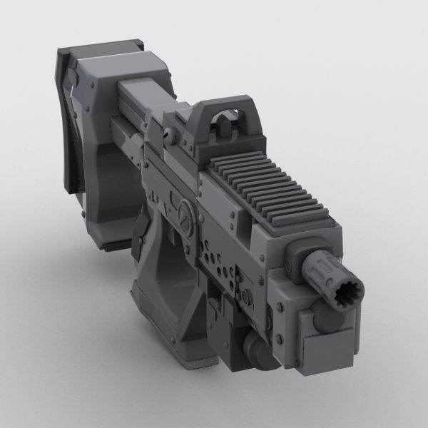 Sci Fi Gun 01  3D model_3