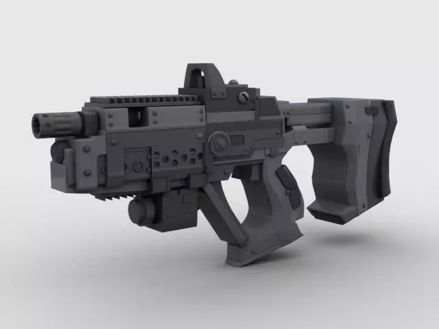 Sci Fi Gun 01  3D model_0
