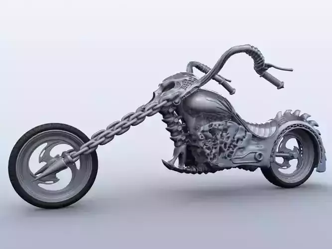 Sci Fi Motorcycle 3D model