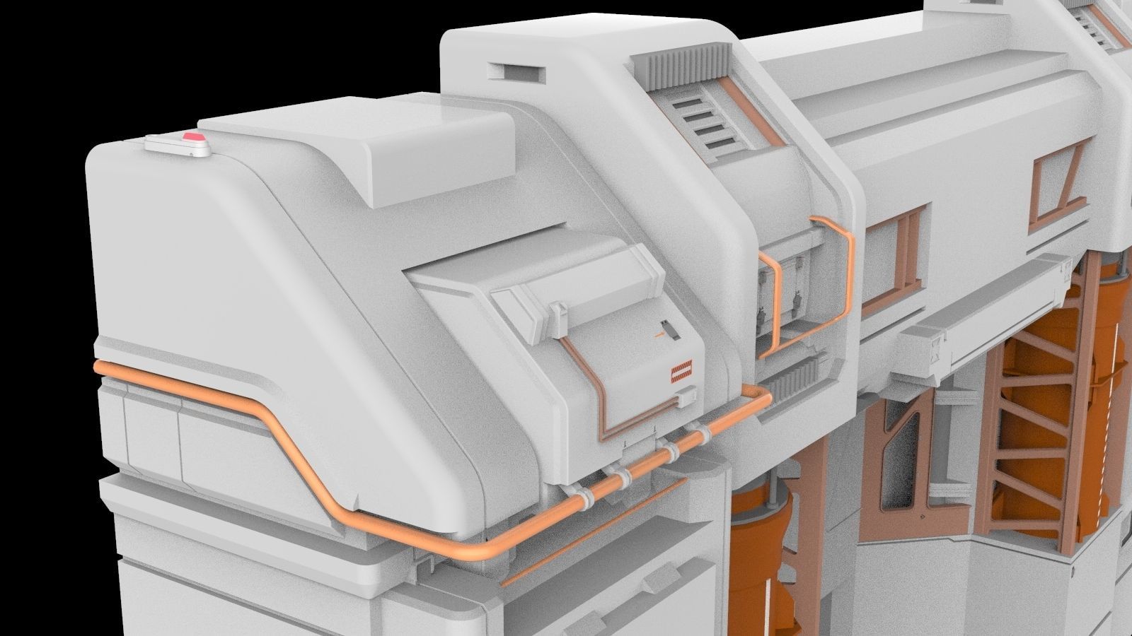 sci-fi Architectural element 12 3D model_14