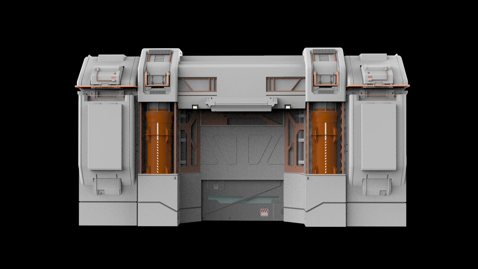 sci-fi Architectural element 12 3D model_3