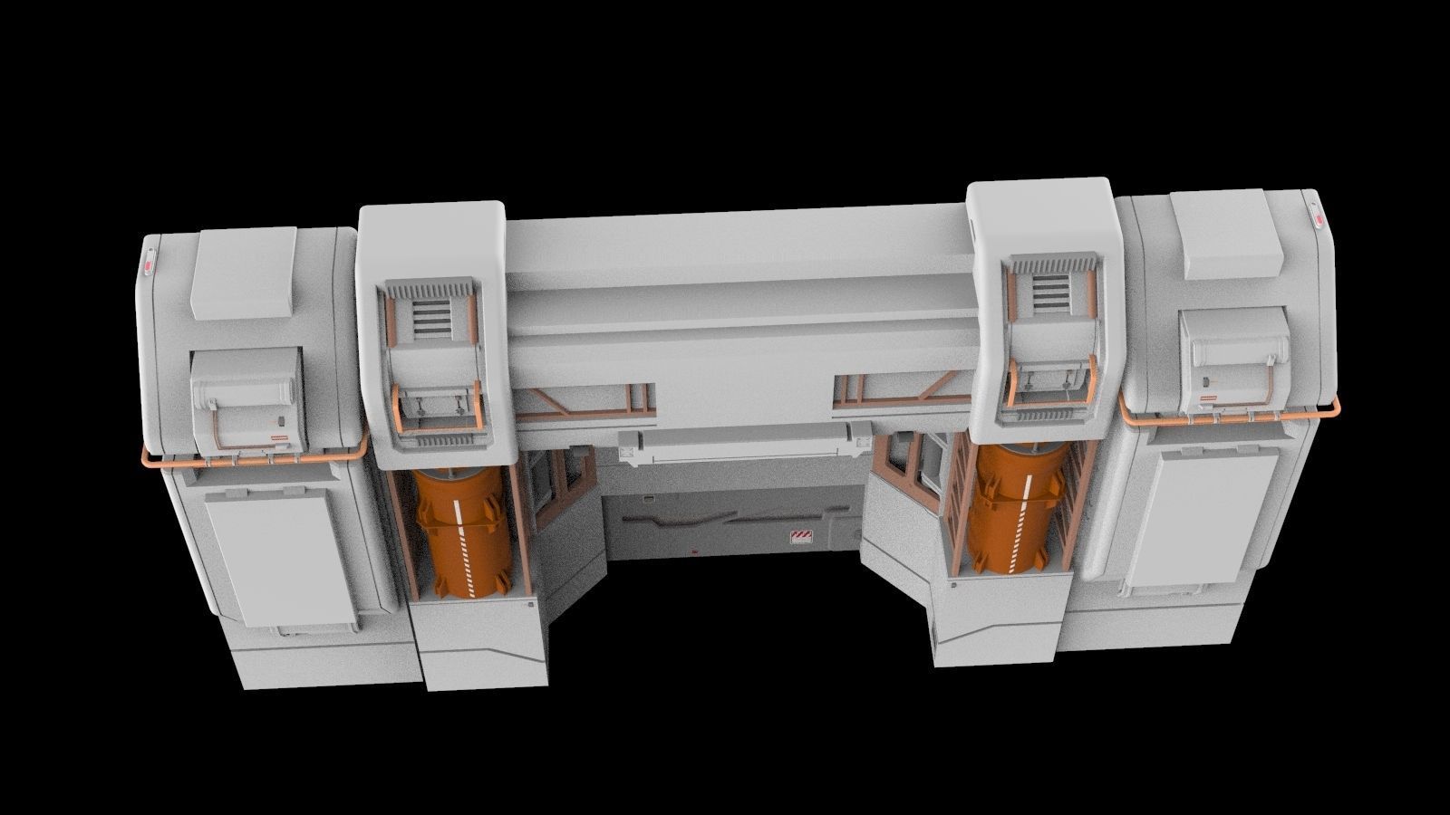 sci-fi Architectural element 12 3D model_5
