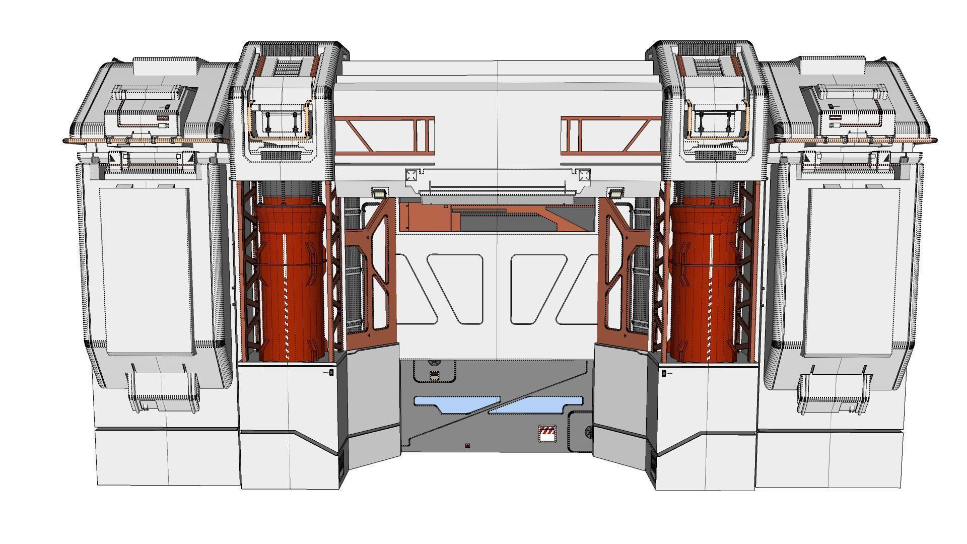 sci-fi Architectural element 12 3D model_19